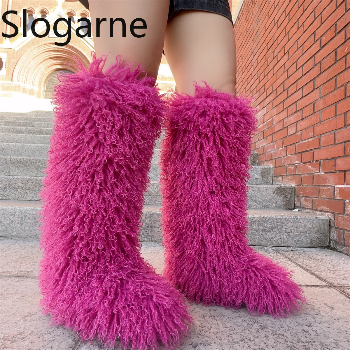 Waterproof Winter Boot - Luxury Winter Faux Fur Knee High