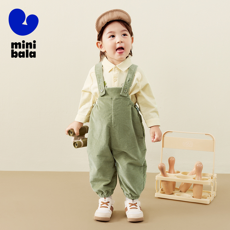 Corduroy Pant Warm - Mini Bala Kids Overalls Boys Girls