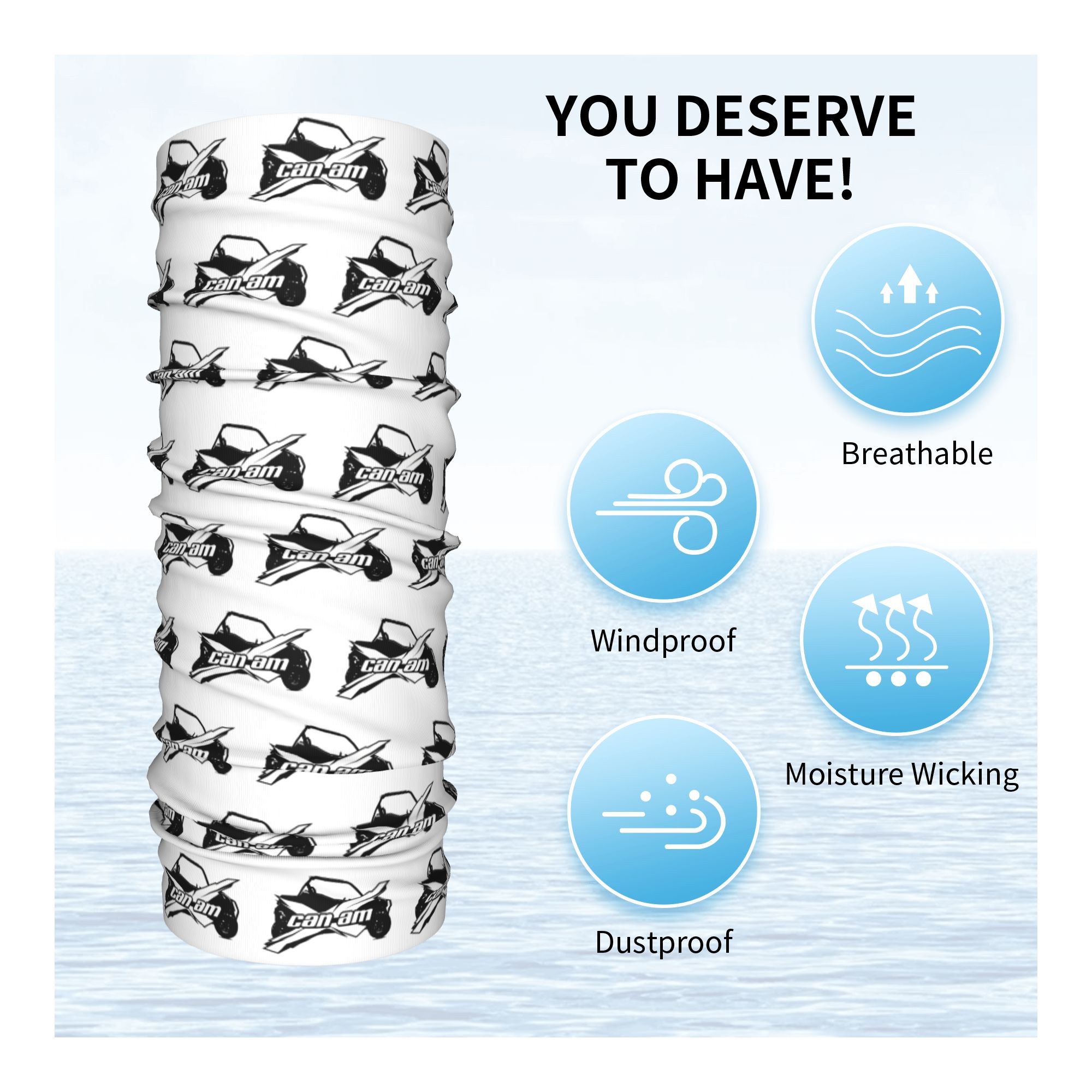 Custom Can Am Bandana Winter N - Neck Gaiter Fleece recension och pris