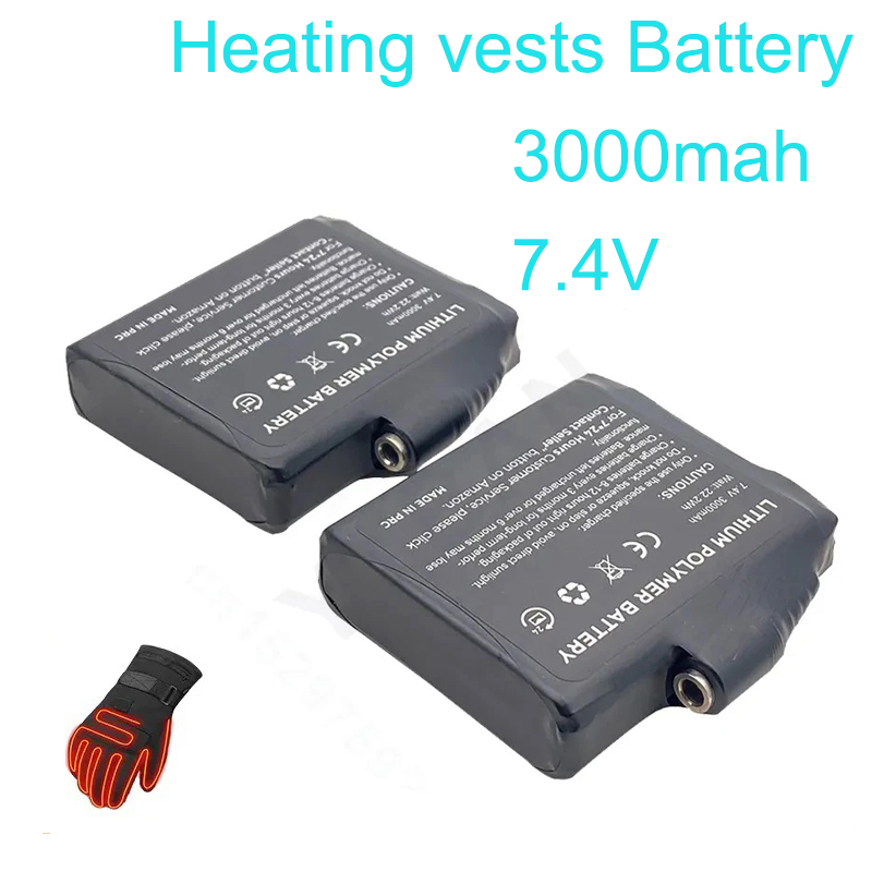 Gloves Battery 7.4V 3000mah Po - Heated Vest Battery recension och pris
