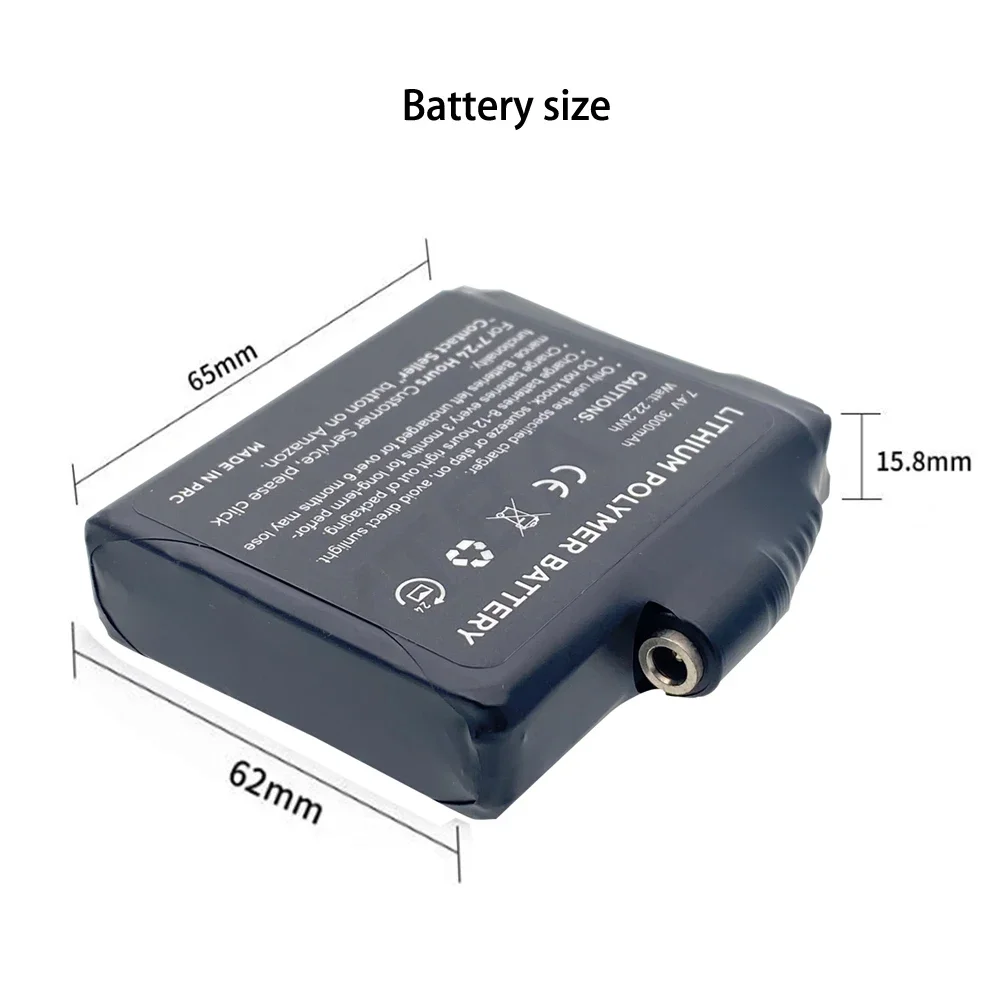 Gloves Battery 7.4V 3000mah Po - Heated Vest Battery recension och pris