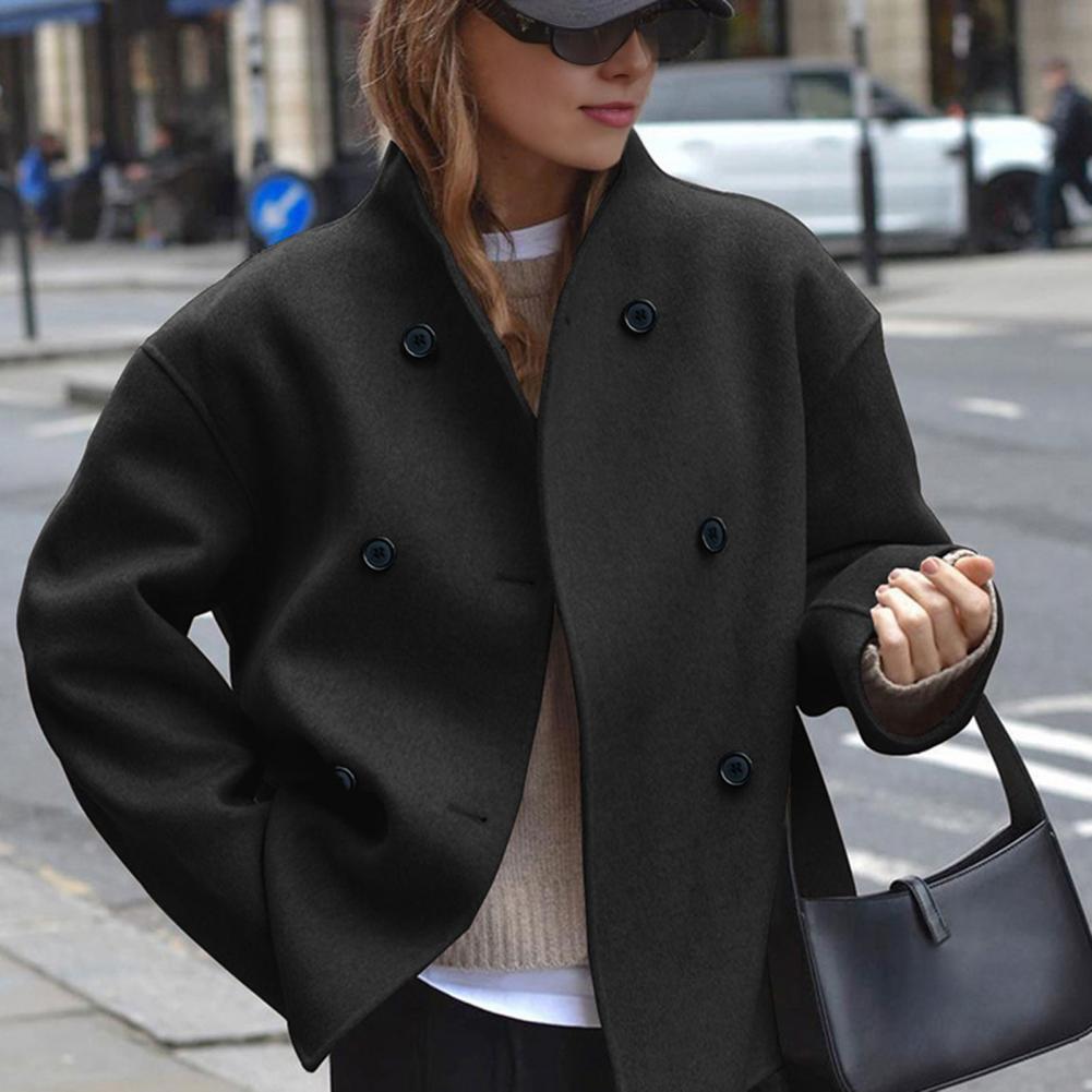 Winter Overcoat Women’s Wool C - Wool Coat Peacoat recension och pris