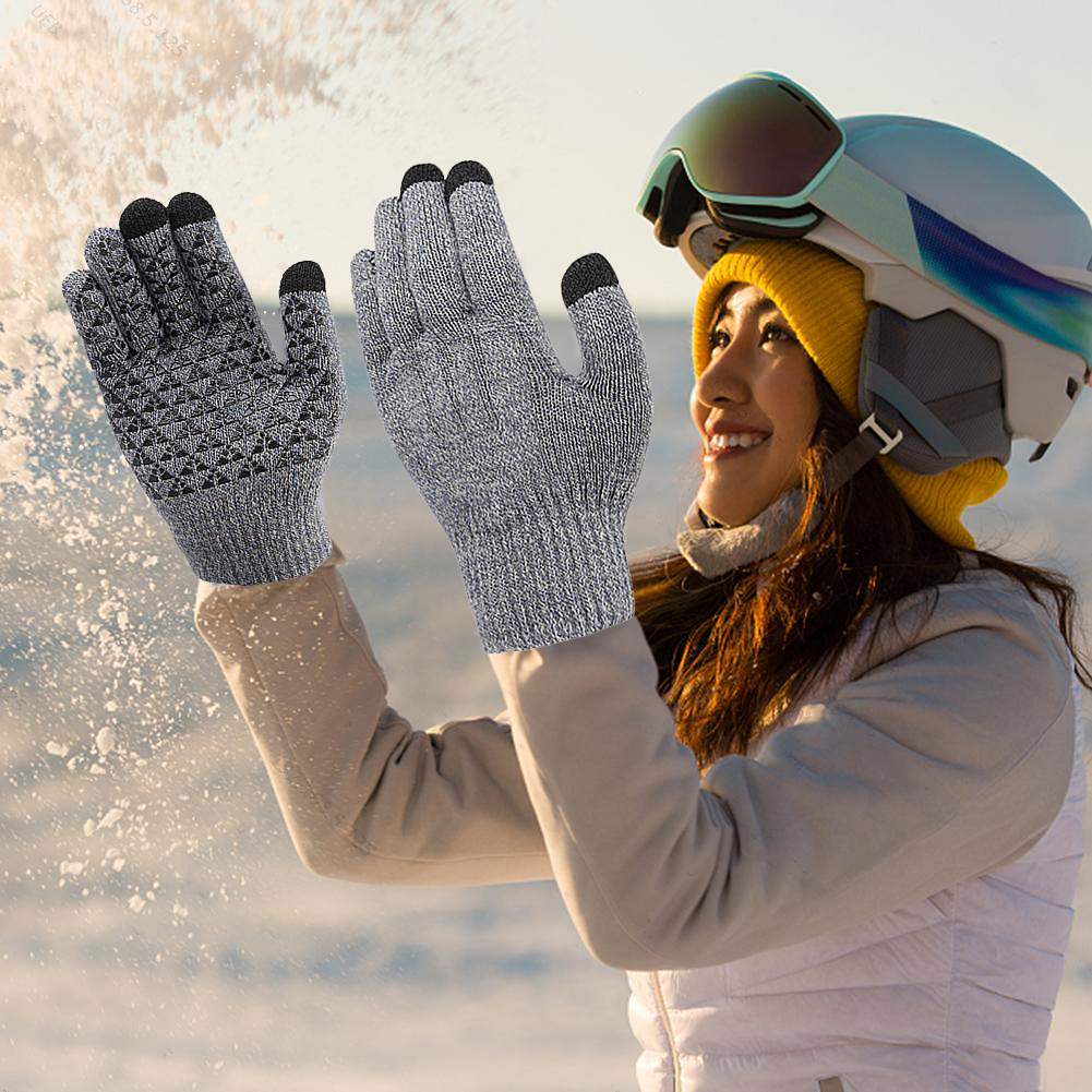 USB Heated Knitted Gloves Full - Touch Screen Gloves recension och pris