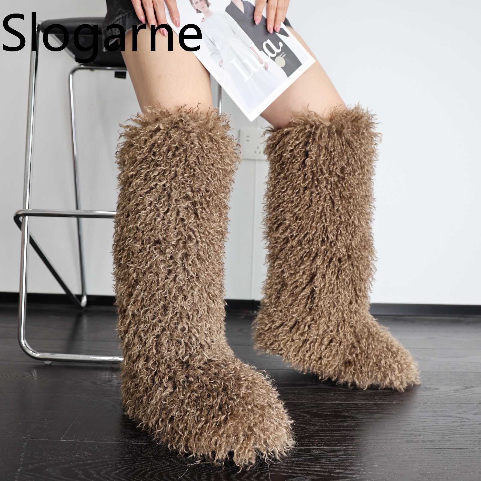 Luxury Winter Faux Fur Knee Hi - Waterproof Winter Boot recension och pris