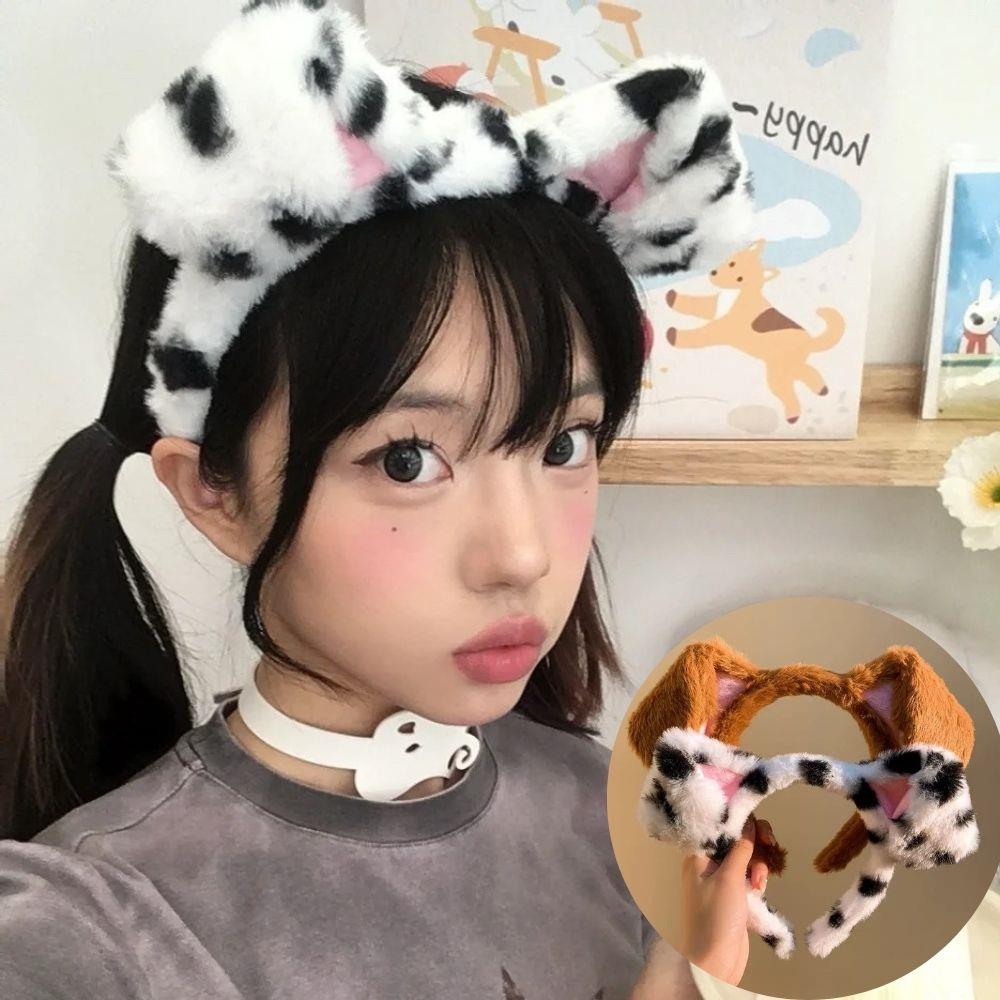 Spotted Dogs Folded Ear Hairba - Winter Headband Fleece recension och pris