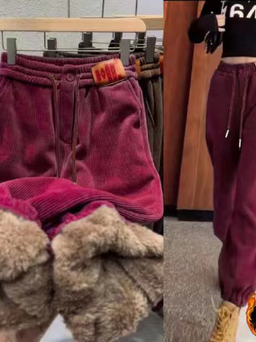 Winter New plus Size Corduroy  - Corduroy Pant Warm recension och pris
