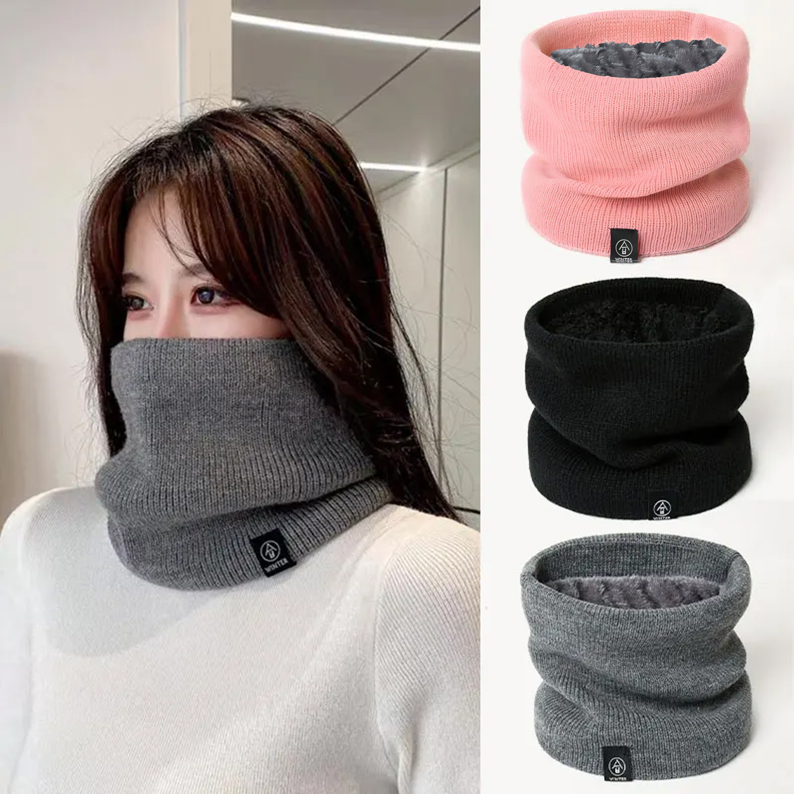 Fashion Women Knitted Scarf So - Wool Scarf Men recension och pris