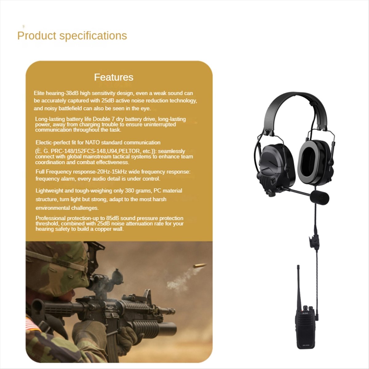 A64I  Headset with Microphone  - Earmuffs Foldable recension och pris