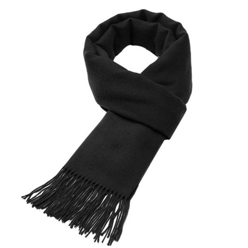 Autumn And Winter Solid Color  - Wool Scarf Men recension och pris