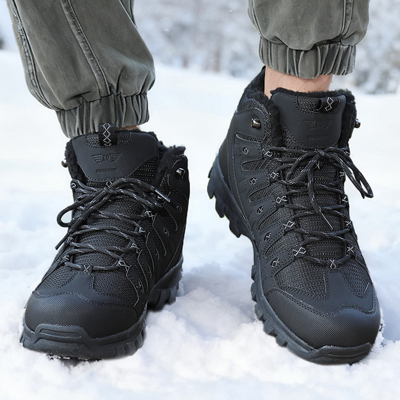 Winter Men's Boots Warm Plush  - Waterproof Winter Boot recension och pris