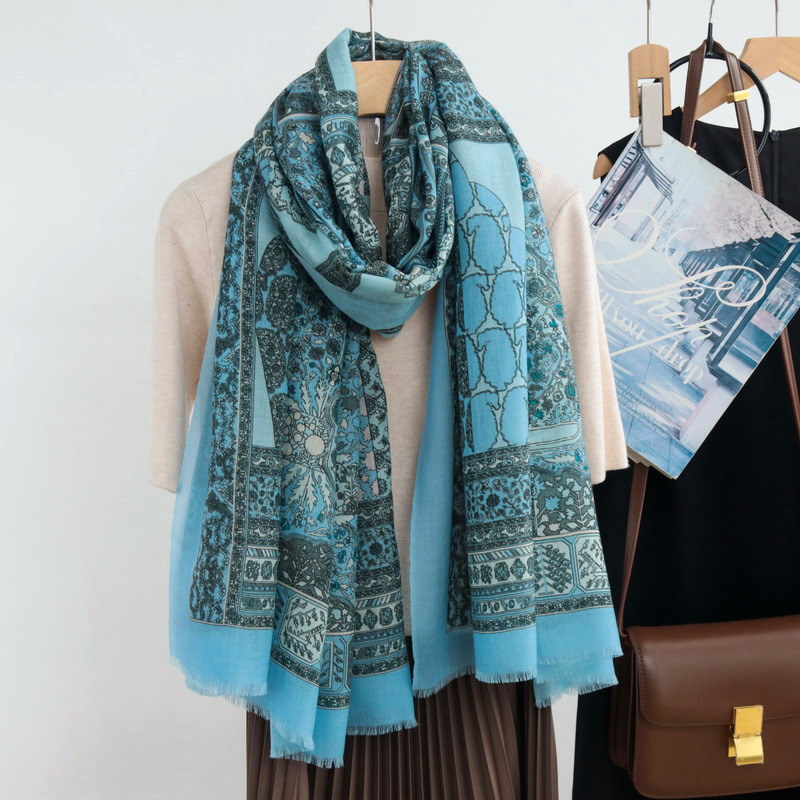 Tassels Long Scarf Luxury Bran - Cashmere Pashmina Wrap recension och pris