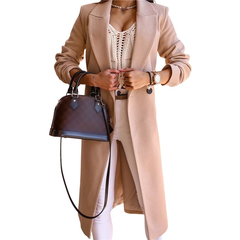 A24F-Women Long Wool Coats For - Wool Coat Peacoat recension och pris