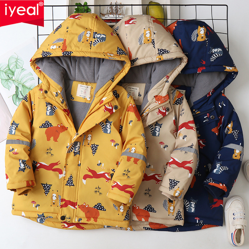IYEAL Children's Coat Animals  - Flannel Shirt Lined recension och pris