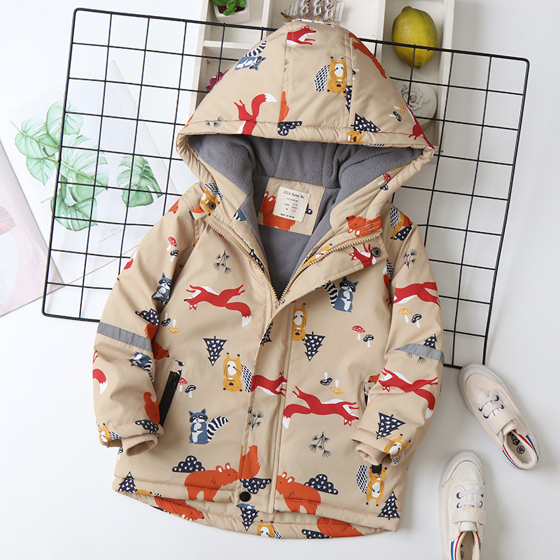 IYEAL Children's Coat Animals  - Flannel Shirt Lined recension och pris