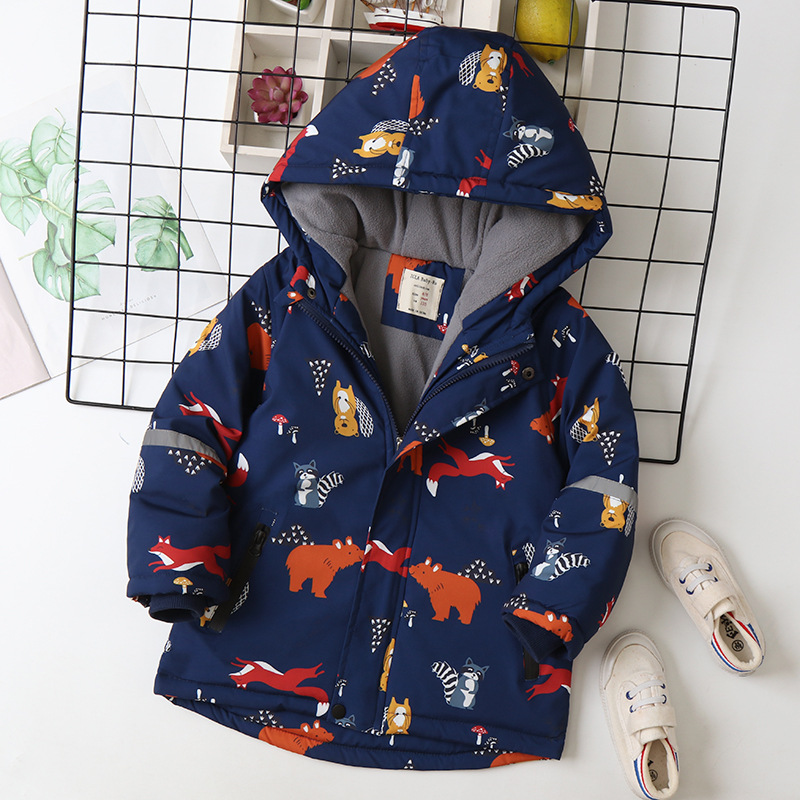 IYEAL Children's Coat Animals  - Flannel Shirt Lined recension och pris