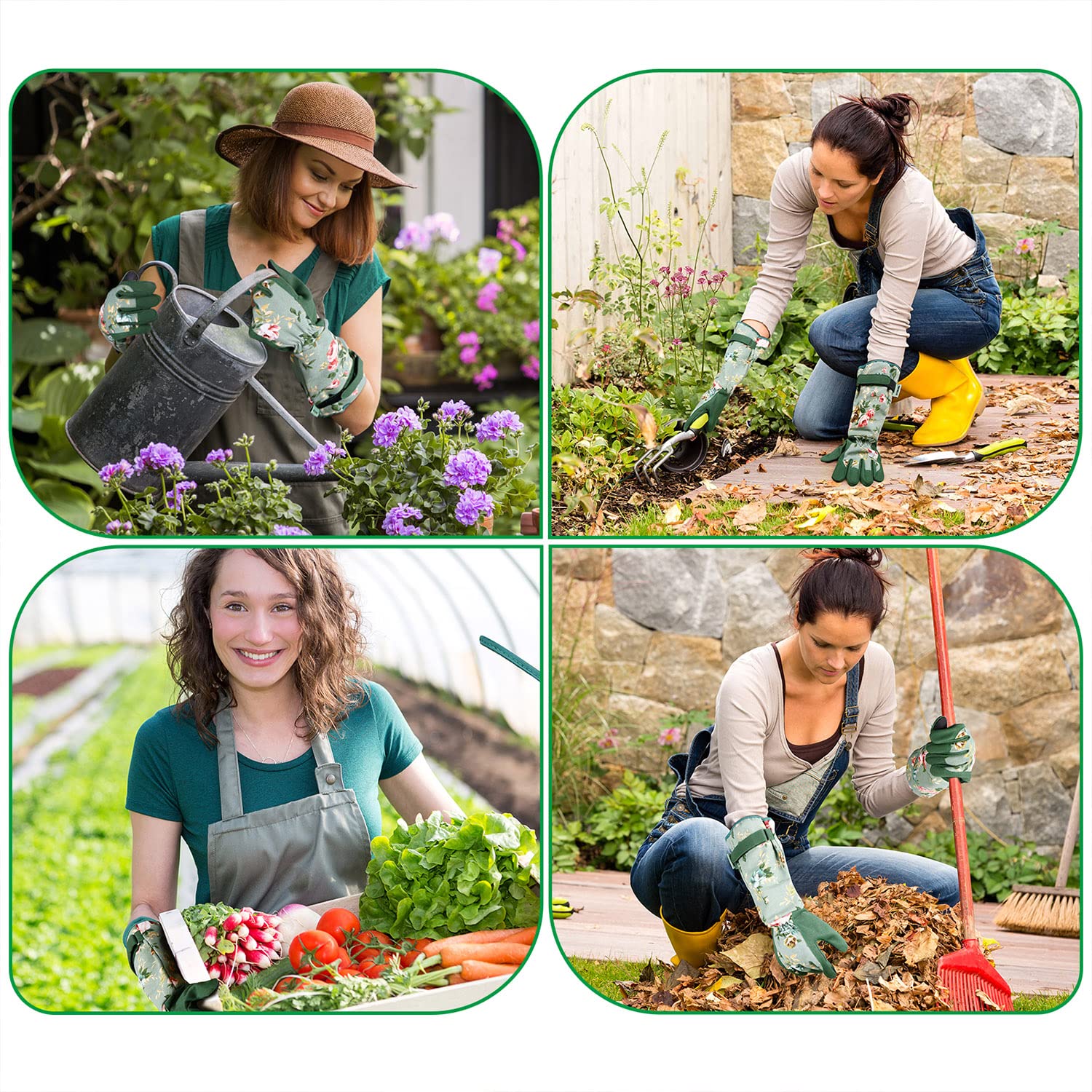 Women's Long Gardening Gloves, - Touch Screen Gloves recension och pris