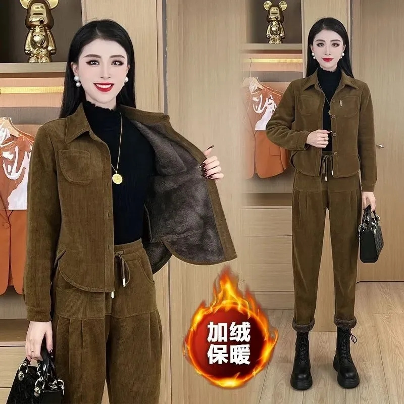 Autumn Winter Thick Corduroy S - Corduroy Pant Warm recension och pris