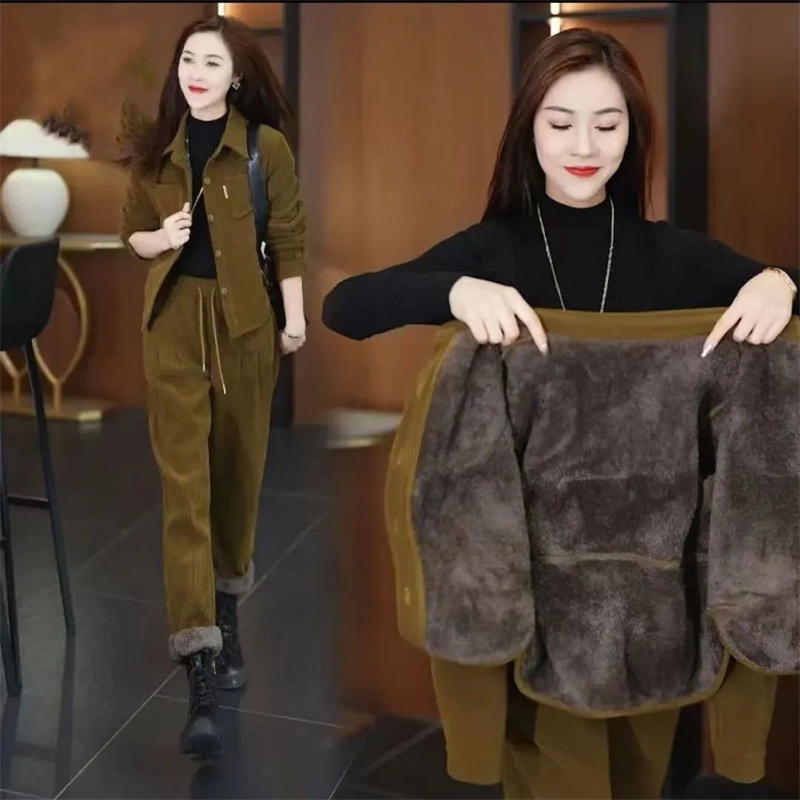 Autumn Winter Thick Corduroy S - Corduroy Pant Warm recension och pris