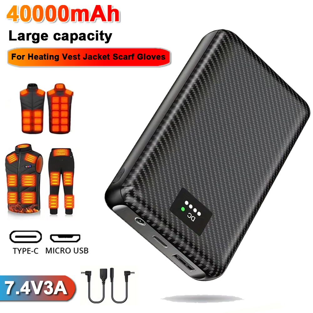 Ranwomen 30000/40000mAh Powerb - Heated Vest Battery recension och pris