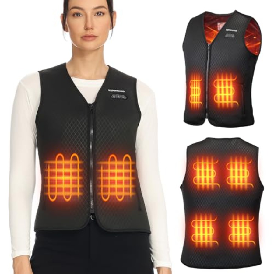 KEMIMOTO Womens Heated Vest El - Heated Vest Battery recension och pris