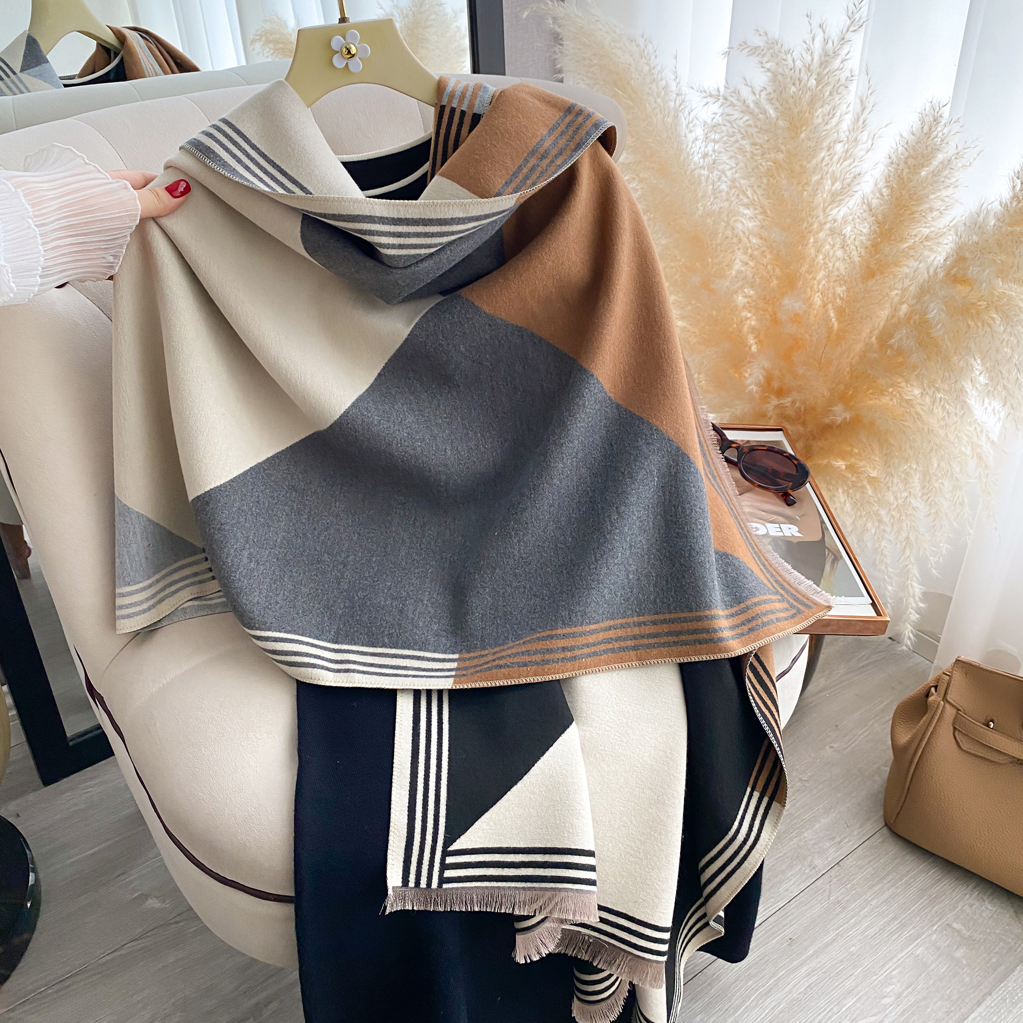 2025 Luxury Winter Cashmere Sc - Cashmere Pashmina Wrap recension och pris
