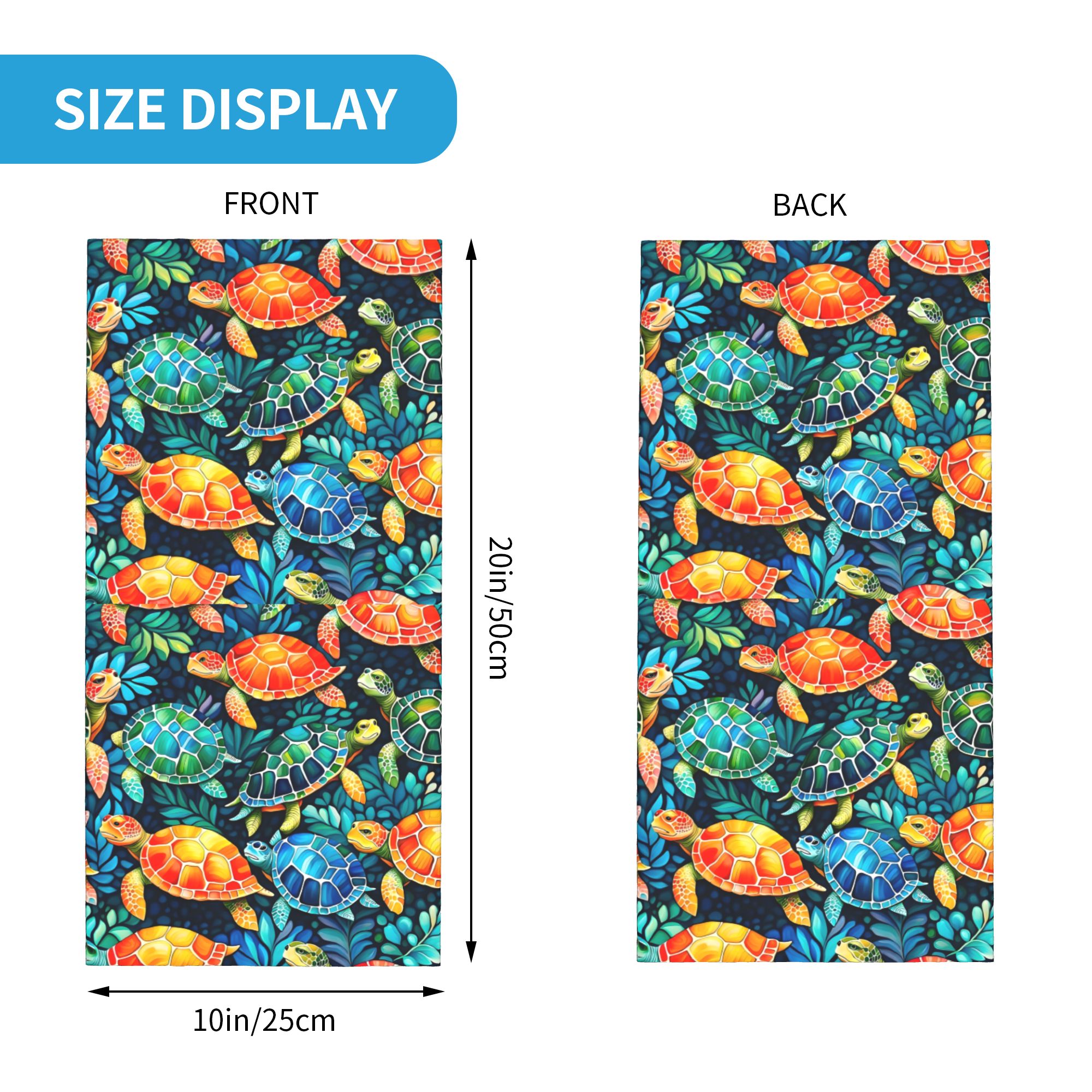 Custom Funny Colorful Sea Turt - Neck Gaiter Fleece recension och pris