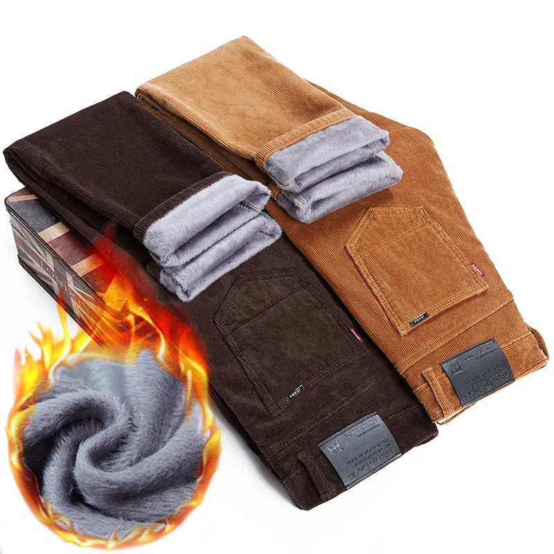 Thickened Fleece Lined Corduro - Corduroy Pant Warm recension och pris