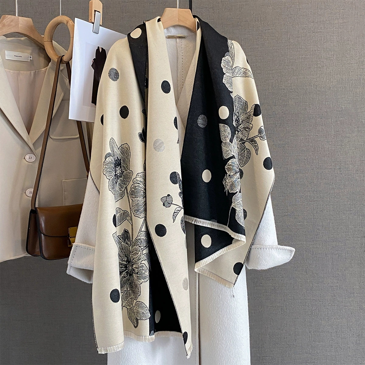 2025 Women Thicken Luxury Wint - Cashmere Pashmina Wrap recension och pris