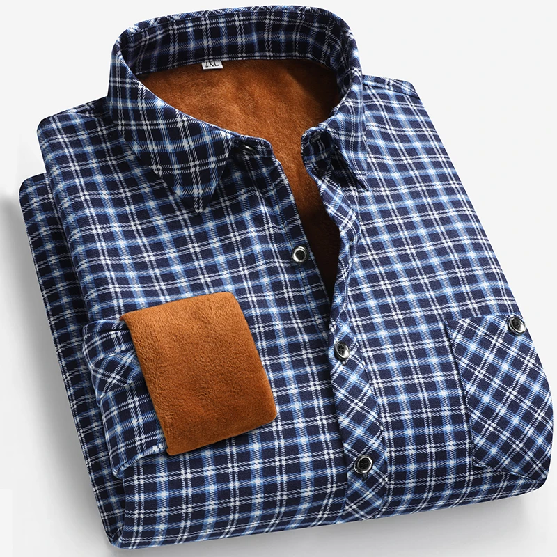 2025 Autumn and Winter Men's F - Flannel Shirt Lined recension och pris
