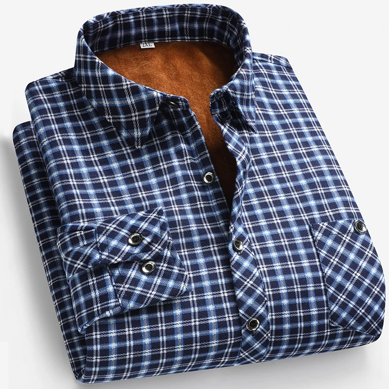 2025 Autumn and Winter Men's F - Flannel Shirt Lined recension och pris