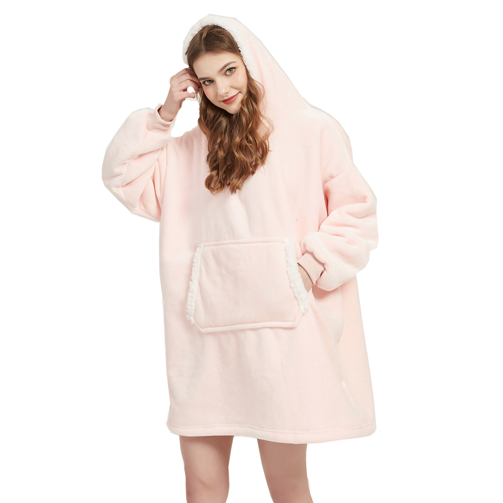 Microfiber Plush Coral Fleece  - Sherpa Hoodie Fleece recension och pris
