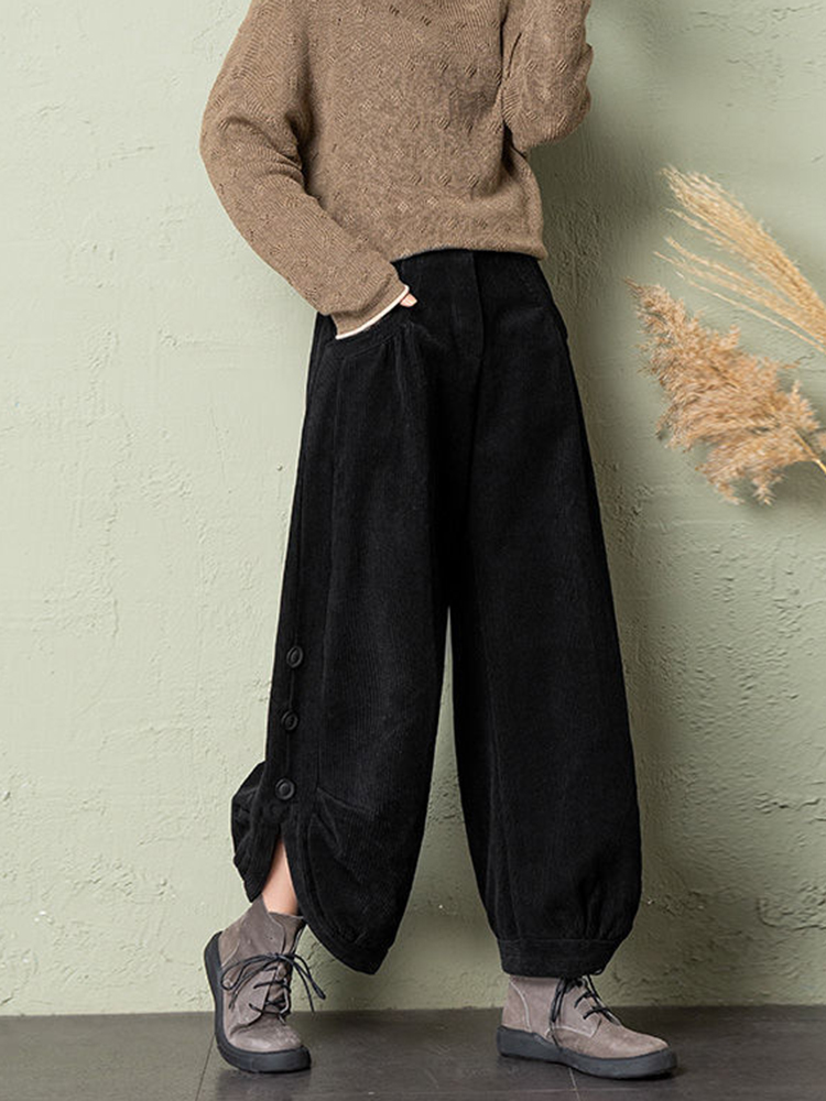Korean Corduroy Women Pants Fa - Corduroy Pant Warm recension och pris