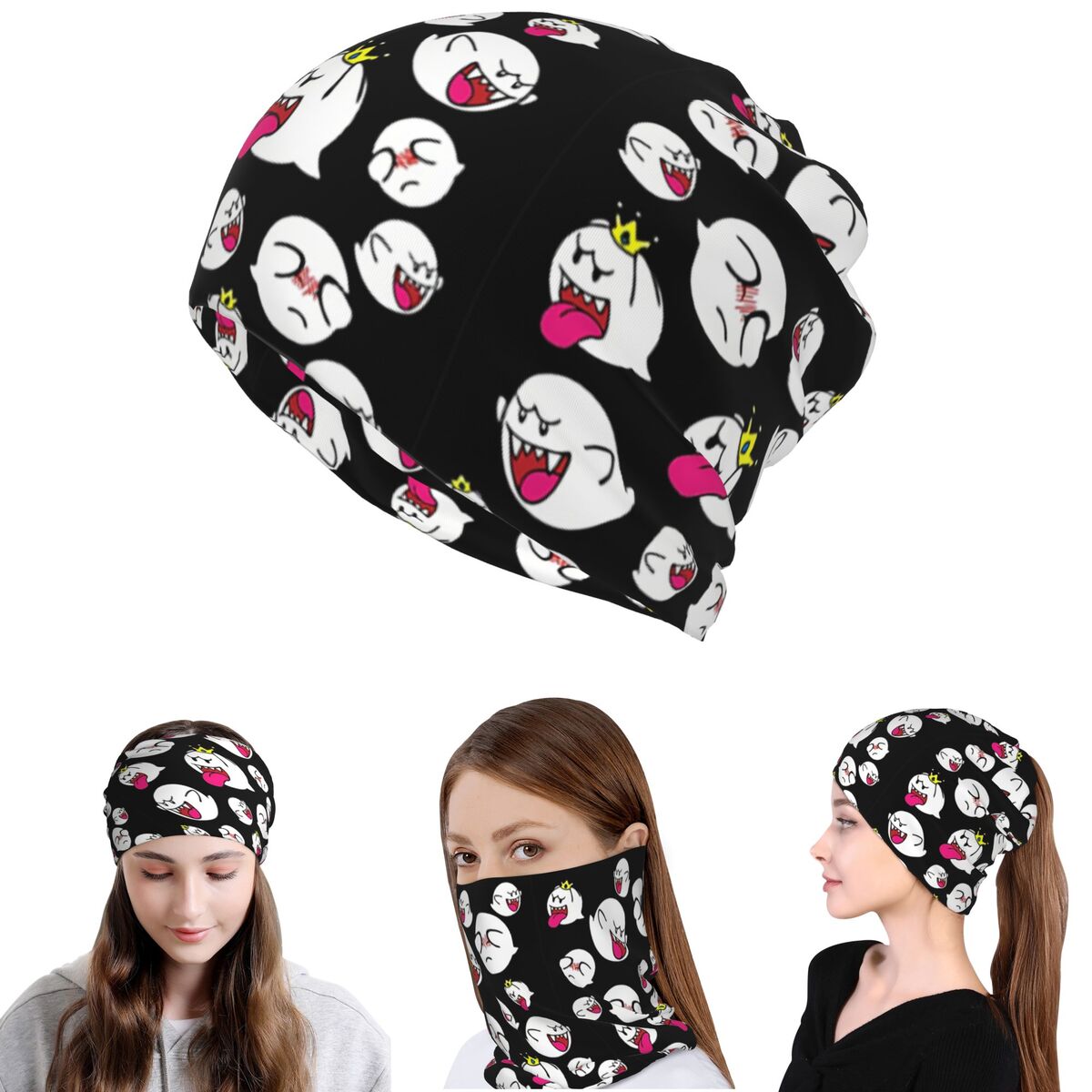 King Boo Bandana Neck Gaiter M - Knit Beanie Hat Warm recension och pris