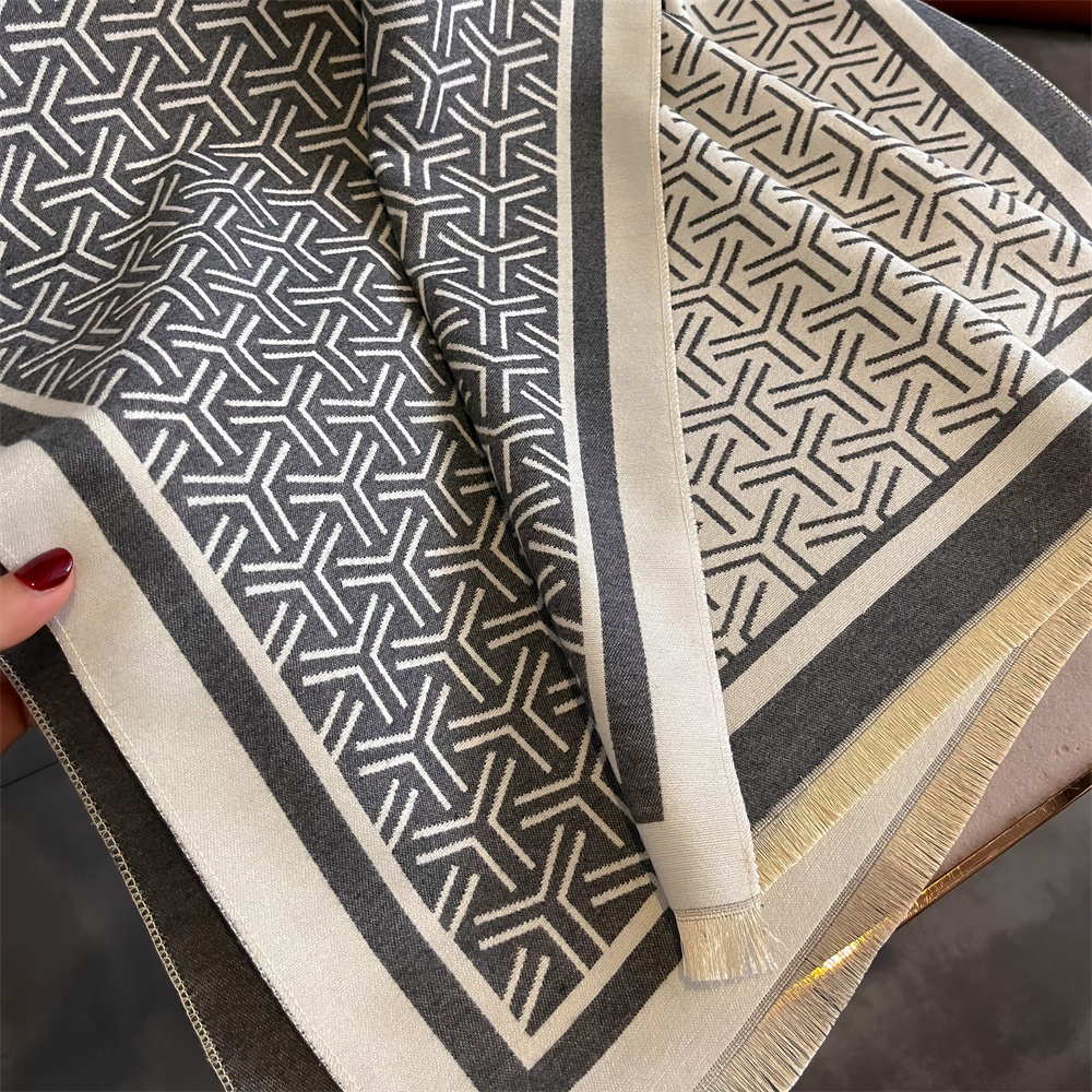Luxury Cashmere Stripe Scarf W - Cashmere Pashmina Wrap recension och pris
