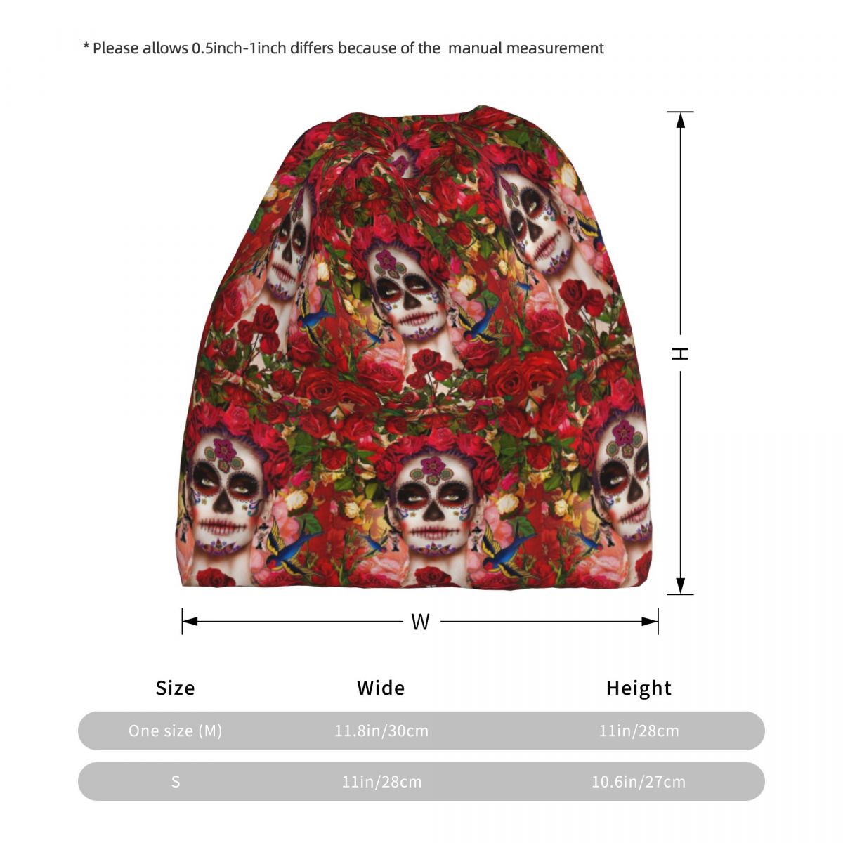 Mexican Catrina Girl Day Of Th - Knit Beanie Hat Warm recension och pris
