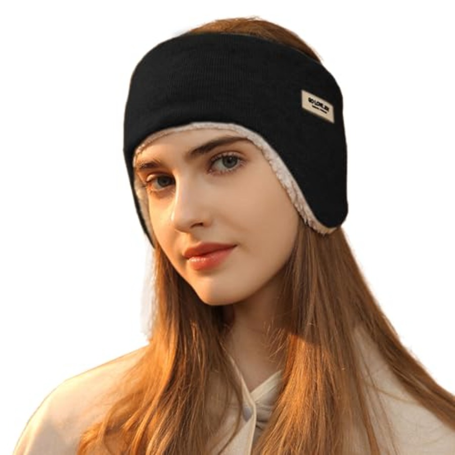 Ear Warmer Fuzzy Fleece Lined  - Winter Headband Fleece recension och pris