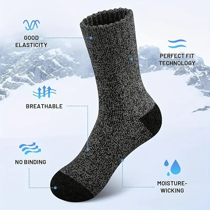 5 Pairs Merino Wool Socks for  - Thermal Sock Wool recension och pris