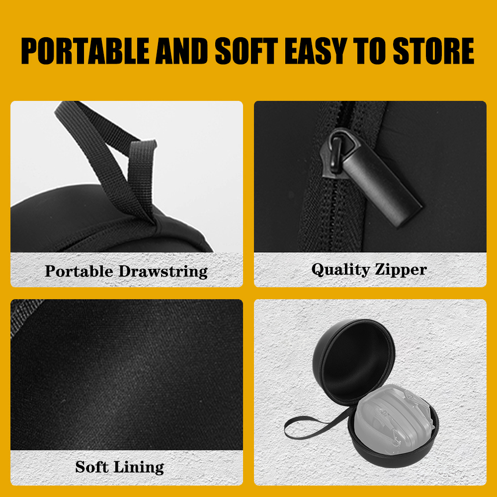 Noise-Canceling Headset Box Ta - Earmuffs Foldable recension och pris